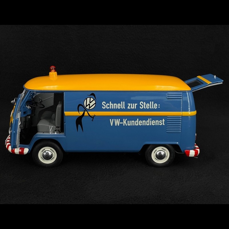 Volkswagen Transporter Combi T1b Samba Minibus 1962 Blue / Yellow 1/18  Schuco 450048400