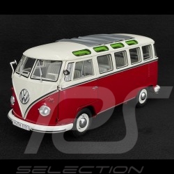 Volkswagen T1b Samba Minibus 1962 Rouge / Blanc 1/18 Schuco 450045400