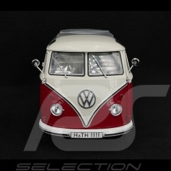 Volkswagen T1b Samba Bulli 1962 Rot / Weiß 1/18 Schuco 450044800