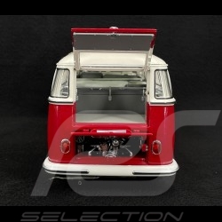 Volkswagen T1b Samba Minibus 1962 Rouge / Blanc 1/18 Schuco 450045400