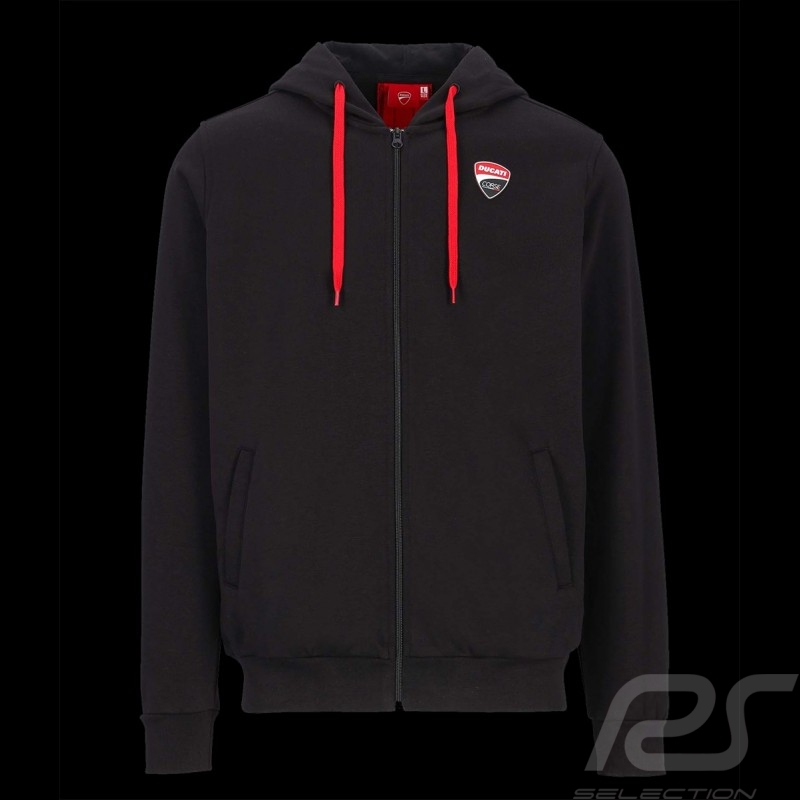 Jacke Ducati Corse Moto GP Bagnaia Miller Hoodie Stripe Schwarz DU2226001 - herren