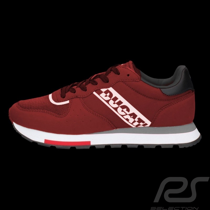 Chaussures Ducati Canvas Sneakers Mesh / Simili cuir Rouge - Homme