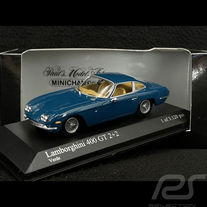 Lamborghini 400 GT 2+2 1966 Verde Bleu 1/43 Minichamps 430103301