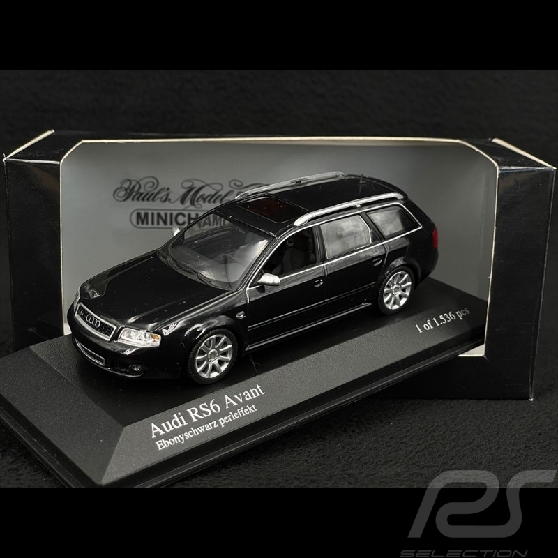 Audi RS6 Avant 2002 Noir Ebène 1/43 Minichamps 400011712