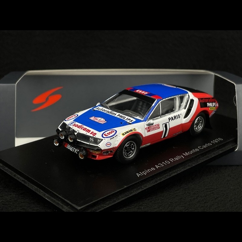 1/43 Spark 1976 Alpine-Renault A310 #9 Rally Monte Carlo Michel Vial, Jean-Luc Thérier Car Model
