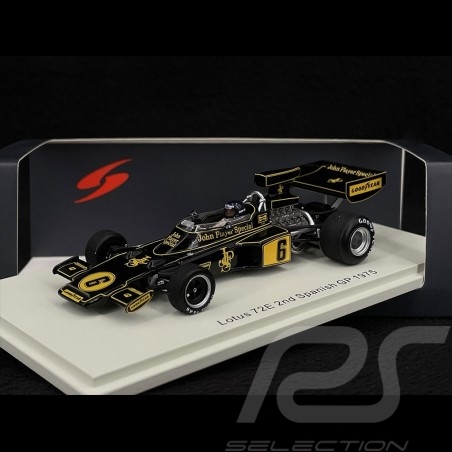 Jacky Icxx Lotus 72E n° 6 2ème GP Espagne 1975 F1 1/43 Spark S7297