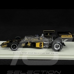 Jacky Icxx Lotus 72E n° 6 2ème GP Espagne 1975 F1 1/43 Spark S7297