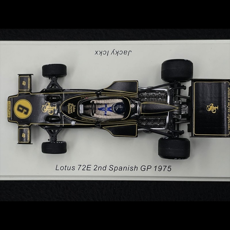 Jacky Icxx Lotus 72E n° 6 2. GP Spain 1975 F1 1/43 Spark S7297