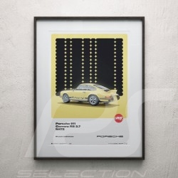 Poster Porsche 911 Carrera RS 2.7 1973 Speedgelb - 50th Anniversary Limited Edition