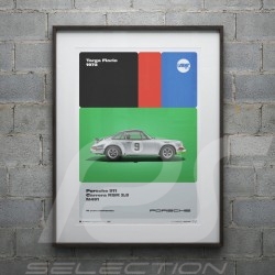 Poster Porsche 911 Carrera RS 2.7 Targa Florio 1973 - 50th Anniversary