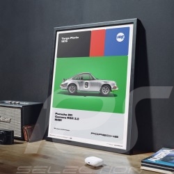 Poster Porsche 911 Carrera RS 2.7 Targa Florio 1973 - 50th Anniversary