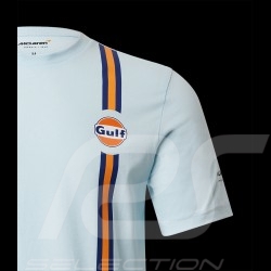 T-Shirt Gulf McLaren F1 Team Norris Piastri Blue TM3406 - men