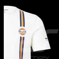 T-Shirt Gulf McLaren F1 Team Norris Piastri Weiß TM3406 - Herren