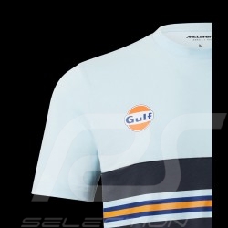 T-Shirt Gulf McLaren F1 Team Norris Piastri Bleu / Noir / Orange TM3407 - homme