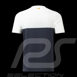 T-Shirt Gulf McLaren F1 Team Norris Piastri Blanc / Noir / Orange TM3407 - homme