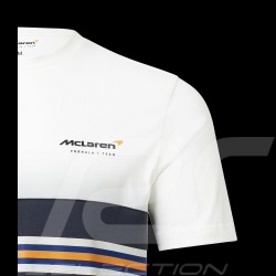 T-Shirt Gulf McLaren F1 Team Norris Piastri White / Black / Orange TM3407 - men
