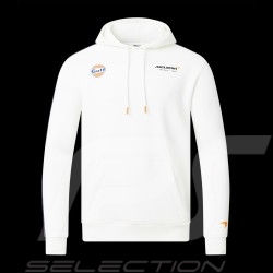 Sweatshirt Gulf McLaren F1 Team Norris Piastri Hoodie White TM3413 - men