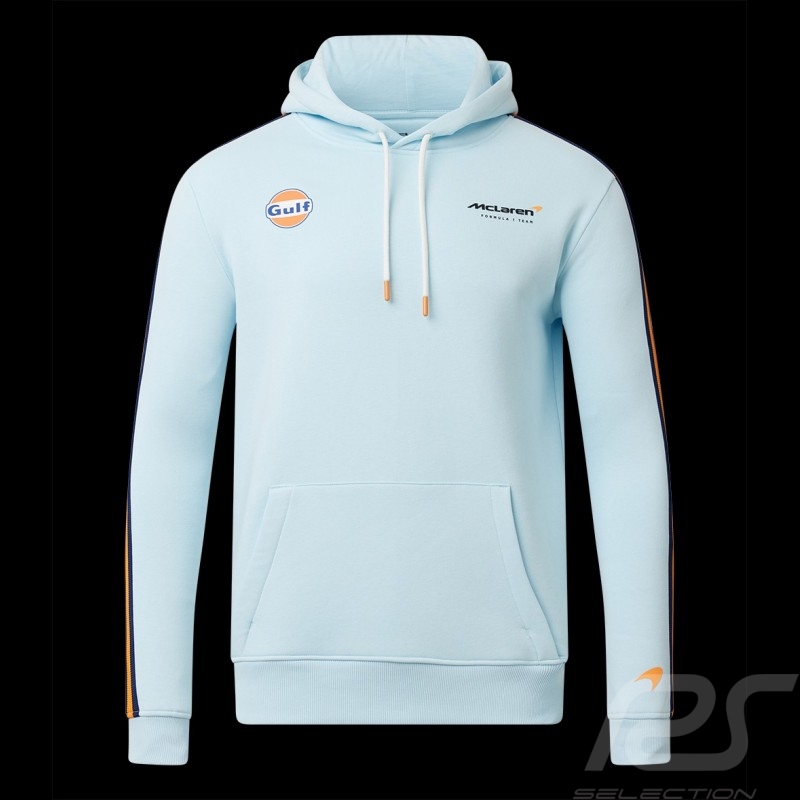 Sweatshirt Gulf McLaren F1 Team Norris Piastri Hoodie Gulfblau TM3413 - herren Sweatshirt Gulf McLaren F1 Team Norris Piastri Hoodie Gulfblau TM3413 - herren