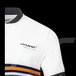 Polo Gulf McLaren F1 Team Norris Piastri Blanc / Noir / Orange TM3409 - homme