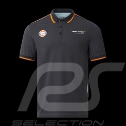 Polo Gulf McLaren F1 Team Norris Piastri Black / Blue / Orange TM3410 - men