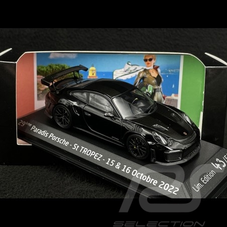 Porsche 911 GT2 RS Weissach Package Type 991 2018 Black Porsche St Tropez 2022 1/43 Minichamps﻿ 410067290