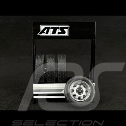 Set de 4 Roues Jantes ATS pour Porsche Argent 1/18 Ixo Models 18SET012W
