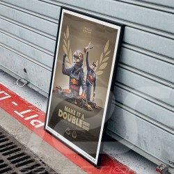Max Verstappen Red Bull Racing F1 Weltmeister 2021-2022 Poster Limited edition