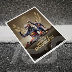 Poster Max Verstappen Red Bull Racing F1 Champion du Monde 2021 - 2022 Limited edition
