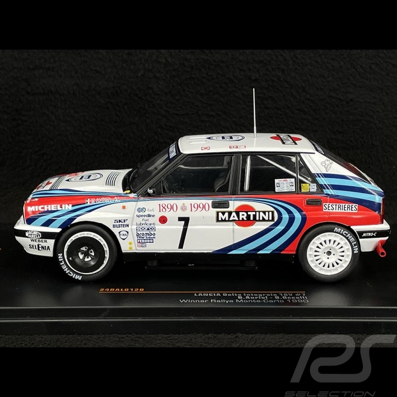Lancia Delta Integrale 16V n° 7 Vainqueur Rallye Monte Carlo 1990 1/24 Ixo Models RAL012B