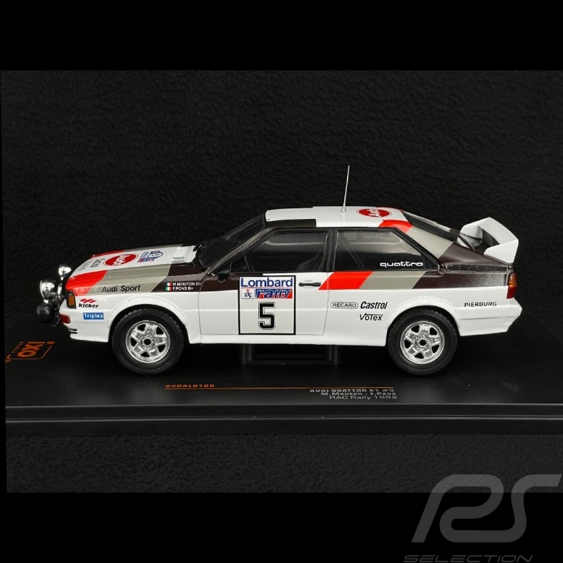 Audi Quattro A1 n° 5 2ème Rallye de Grande-Bretagne 1982 1/24 Ixo Models RAL010B