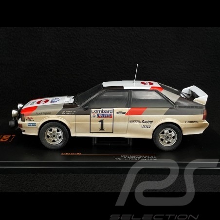 Audi Quattro A1 n° 1 Vainqueur Rallye de Grande-Bretagne 1982 1/24 Ixo Models RAL010A