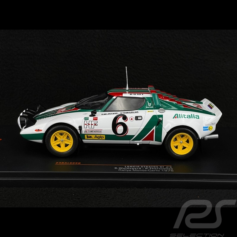 Lancia Stratos HF n° 6 2. Rallye Monte Carlo 1976 1/24 Ixo Models RAL009B