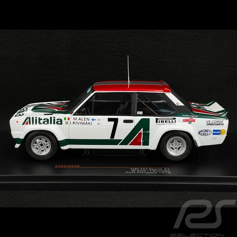 Fiat 131 Abarth n° 7 2. Rallye Akropolis Greece 1978 1/24 Ixo Models RAL003B
