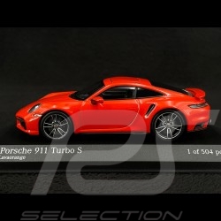 Porsche 911 Turbo S Coupe Type 992 2020 Orange Fusion 1/43 Minichamps 410069476