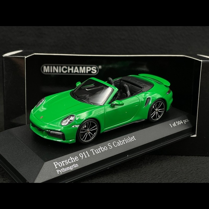Porsche 911 Turbo S Cabriolet Type 992 2020 Python Green 1/43