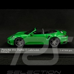 Porsche 911 Turbo S Cabriolet Type 992 2020 Python Green 1/43 Minichamps 410069482
