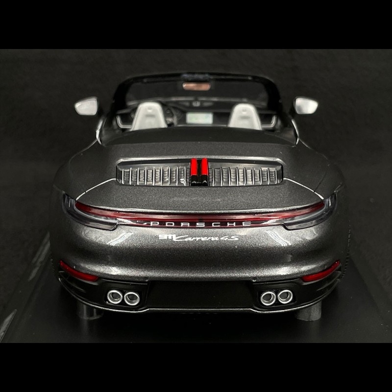 Porsche 911 Carrera 4 Cabriolet Gris – Miniature 1/14 Anson – État Neuf