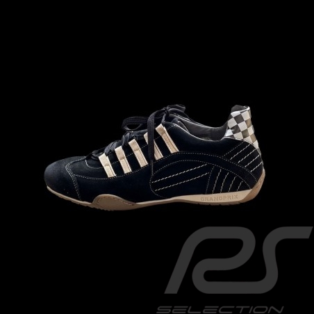 Sneaker / Basket Schuhe Style Rennfahrer Schwarz / Creme - Herren