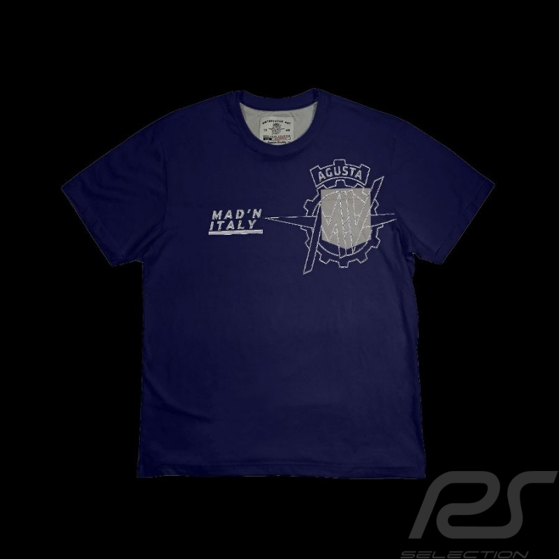 T-Shirt MV Agusta Mad'n Italy Dunkelblau MV-TS007 - Herren