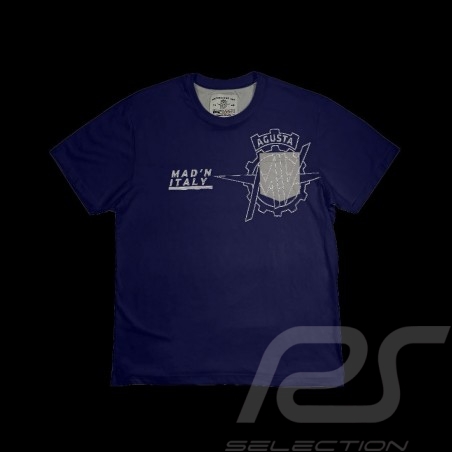 T-Shirt MV Agusta Mad'n Italy Bleu Foncé MV-TS007 - homme
