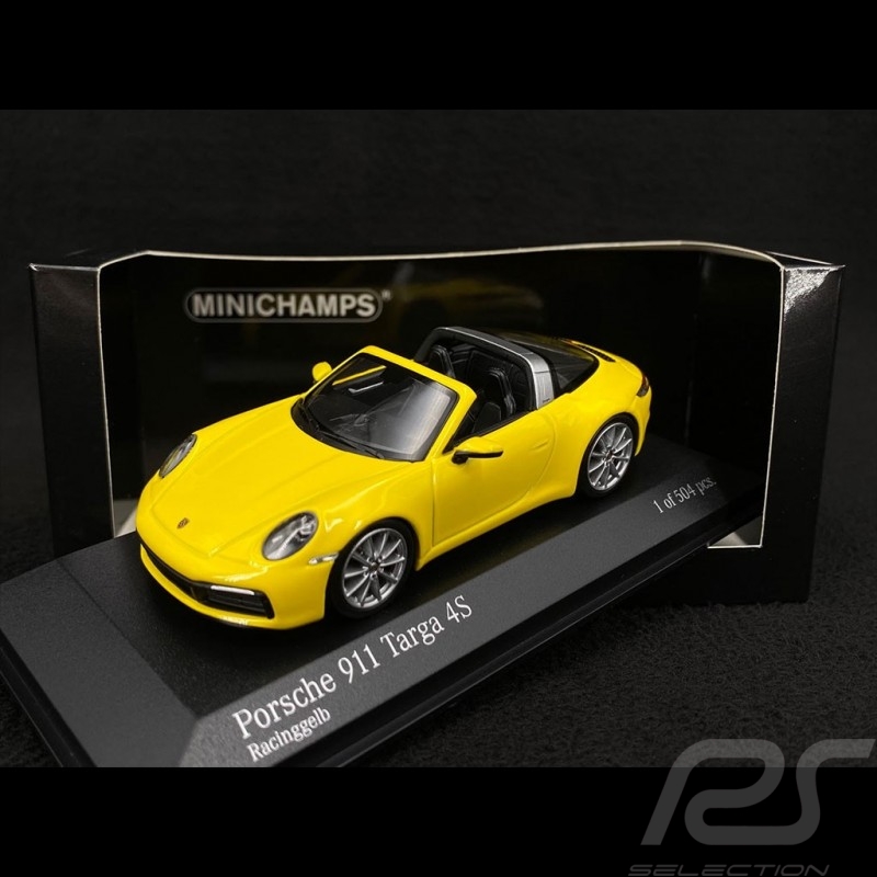 Porsche 911 Targa 4S Type 992 2020 Jaune Racing 1/43 Minichamps 410069562
