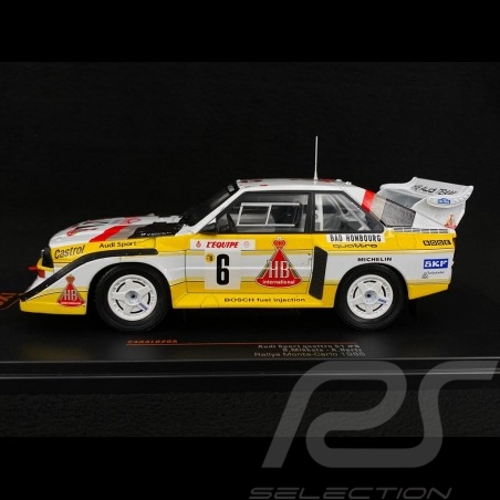Audi Sport Quattro S1 n° 6 3ème Rallye Monte Carlo 1986 1/24 Ixo Models 24RAL020A