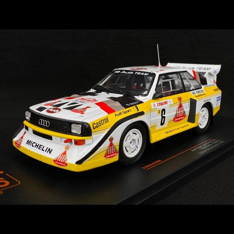 Audi Sport Quattro S1 n° 6 3rd Rallye Monte Carlo 1986 1/24 Ixo Models