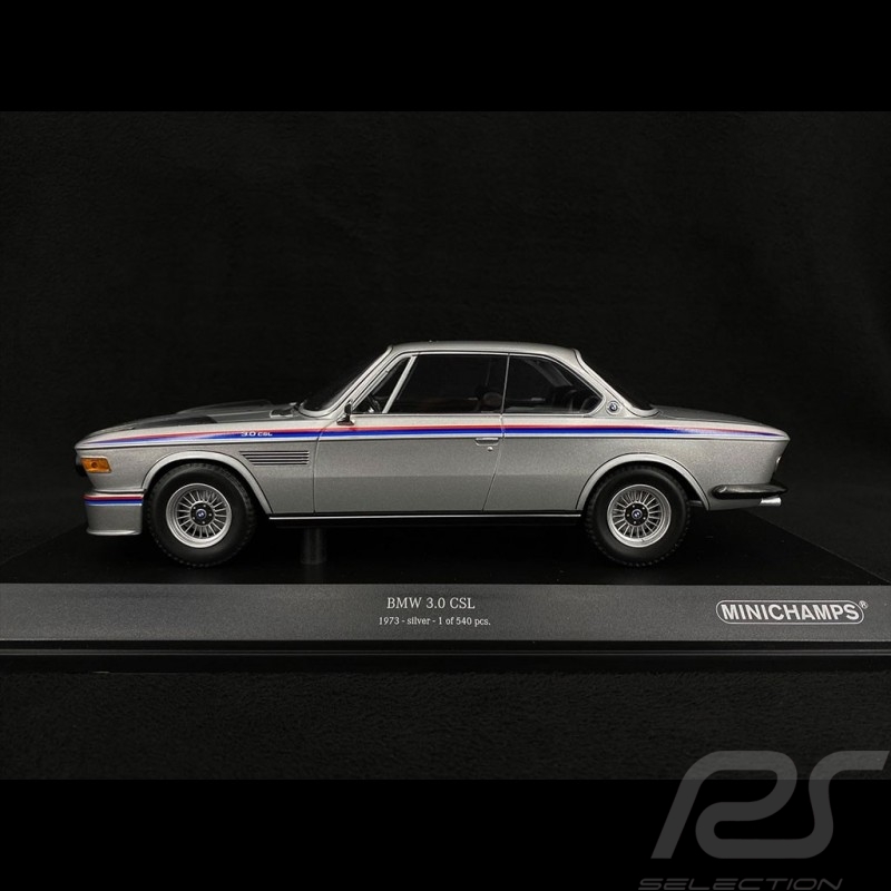 BMW 3.0 CSL Coupe 1973 Argent 1/18 Minichamps 155028135