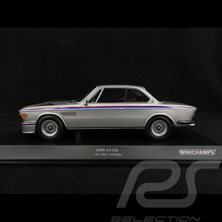 BMW 3.0 CSL Coupe 1973 Argent 1/18 Minichamps 155028135