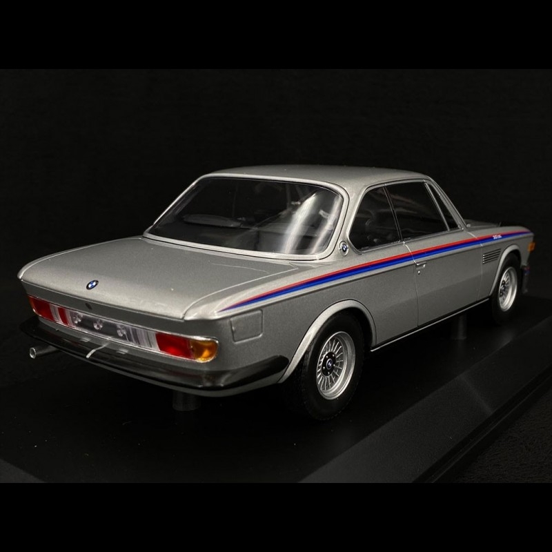 BMW 3.0 CSL Coupe 1973 Silver 1/18 Minichamps 155028135