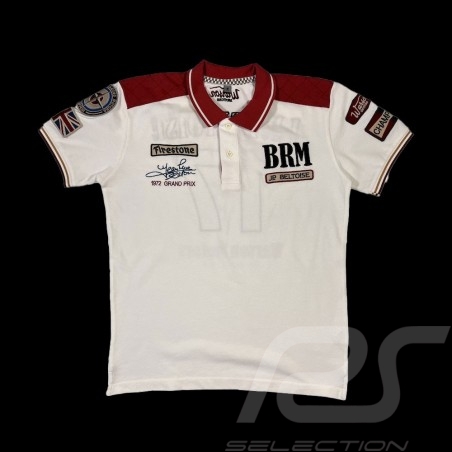 Polo JP Beltoise n° 17 Warson Weiß / Rot - Herren