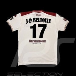 Polo JP Beltoise n° 17 Warson Blanc / Rouge - homme