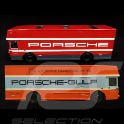 Duo Truck Mercedes O317 Porsche Motorsport Gulf Transporter 1/43 Schuco