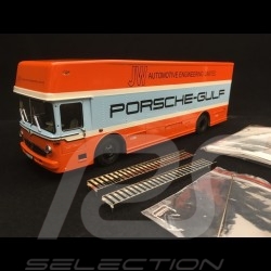 Duo LKW Mercedes O317 Porsche Motorsport Gulf 1/43 Schuco